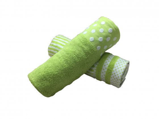 Bath Towel GIESTDOT STRIPE GREEN