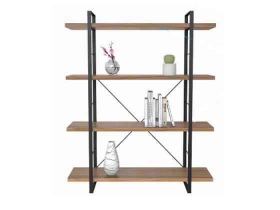 Display Cabinet Rak Sonoma Oak Black Text 1053
