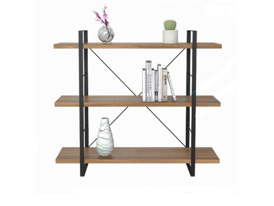 Display Kabinet Rak Susun Sonoma Oak Black Text 1054