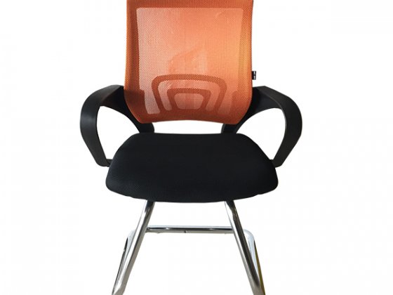 Kursi Kerja Kursi Hadap Office Chair Orange Black WINSTON