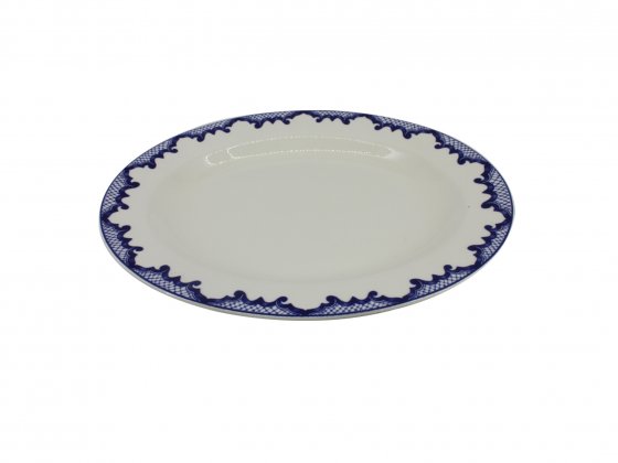 Mandarin Blue Oval Plate