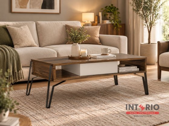 Meja Tamu Coffee Table Mattwood Kaki White 1204