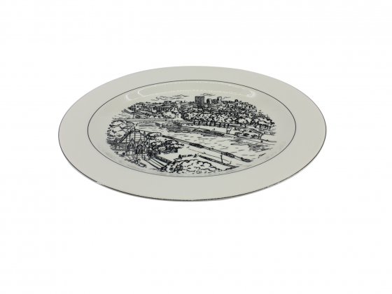 Parisians Scenes Oval Plate 