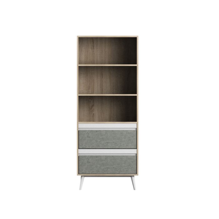 Display Cabinet Rak Sonoma Oak White Matt 6031