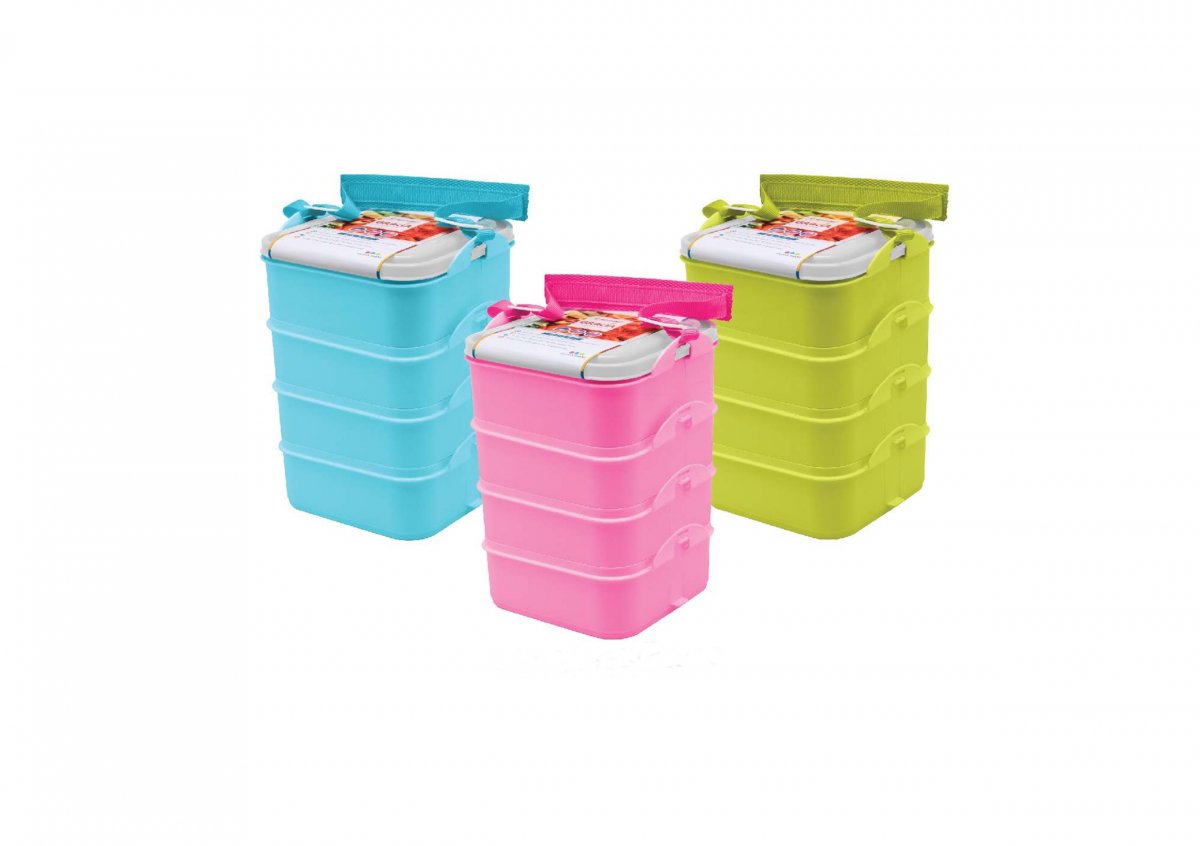 Gracia Lock Square Lunch Box 4s