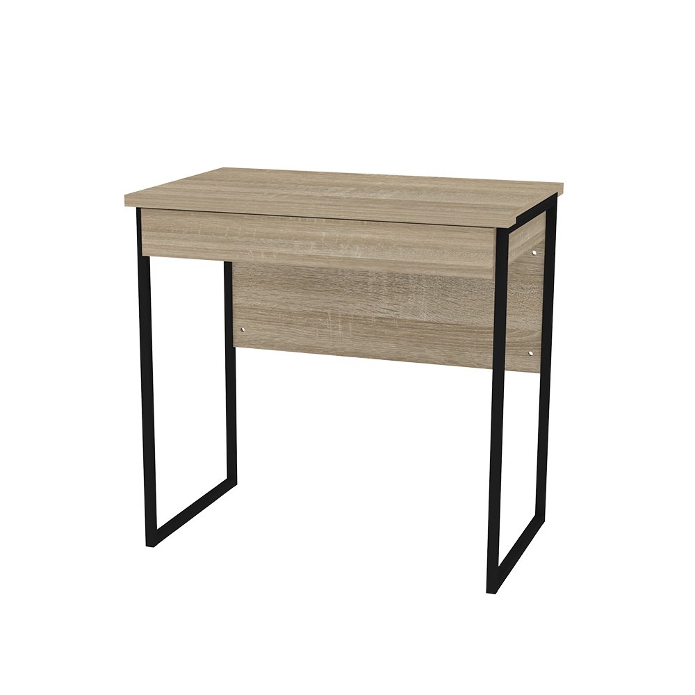 Meja Belajar Study Desk Sonoma Oak Black Text 8004