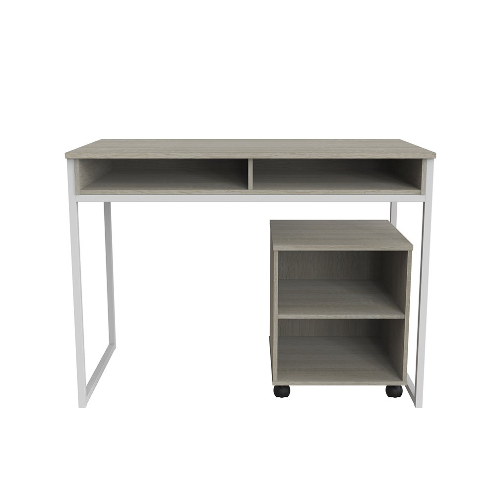 Meja Belajar Study Desk Sonoma Oak White 5145