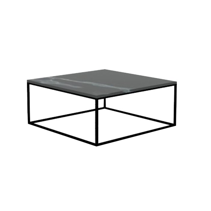 Meja Tamu Coffee Table Large Black Marble  7564