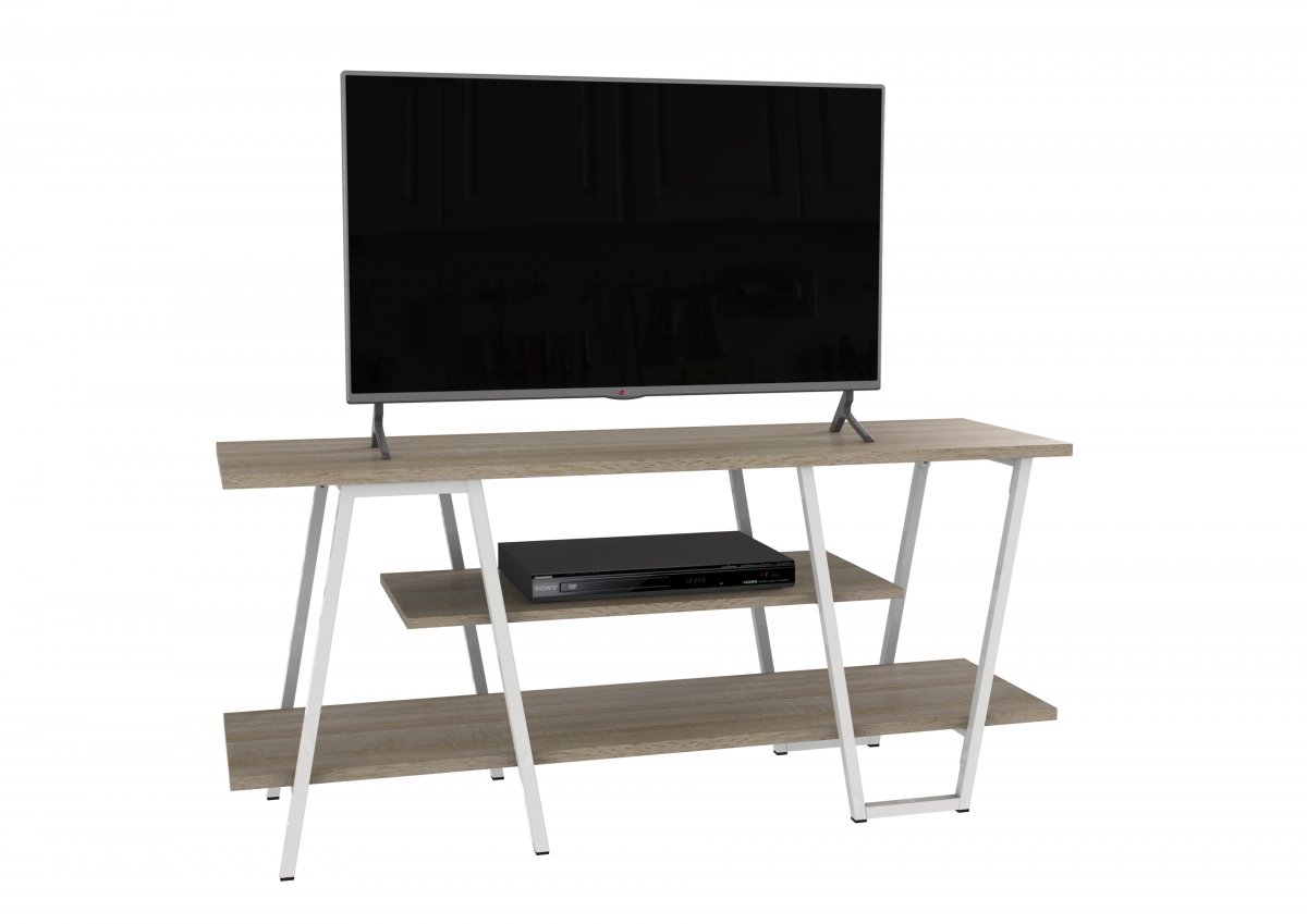 Meja TV Video Rack Sonoma Oak White 1075