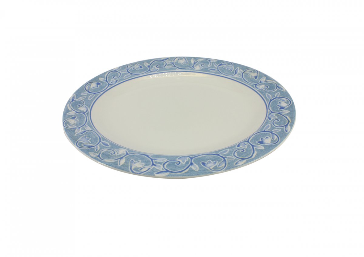 Torino Blue Oval plate 