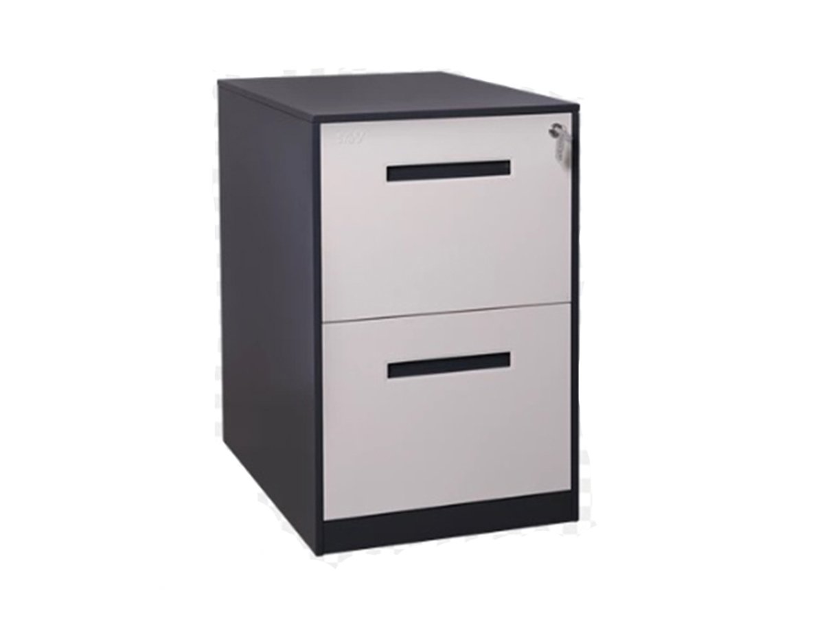 Jual Filing Kabinet Laci Besi Cabinet Lemari 2 Drawer Pintu Kantor 2D