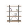 Display Cabinet Rak Sonoma Oak Black Text 1053