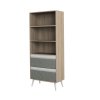 Display Cabinet Rak Sonoma Oak White Matt 6031