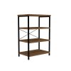 Kabinet Buku Bookcase Teakwood Black Text BC-4531.TW-BL