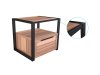 Meja Samping Side Table Baltimore Black ET-5599.2.BAL-BL.INT